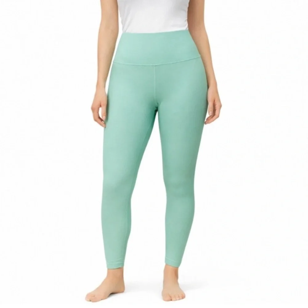 Carbon38 High Waist Mint Green Athletic Leggings